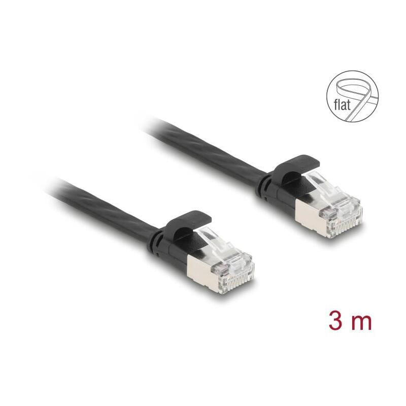delock-rj45-flachband-cable-de-red-stecker-zu-stecker-cat6a-u-ftp-3-m-schwarz