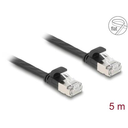 delock-rj45-flachband-cable-de-red-stecker-zu-stecker-cat6a-u-ftp-5-m-schwarz