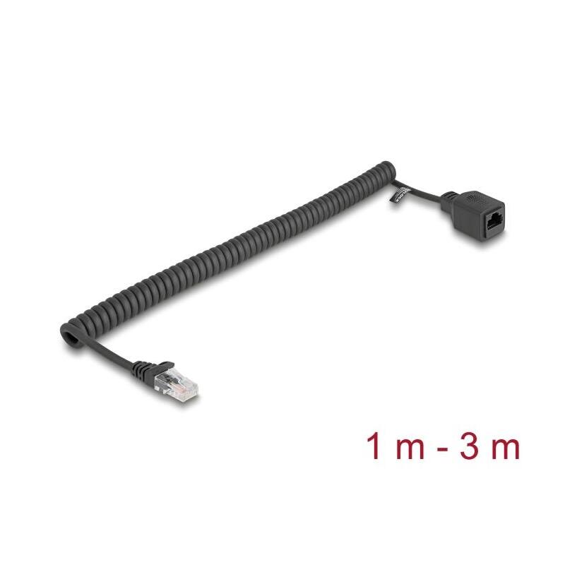 delock-rj45-spiralcable-stecker-zu-buchse-cat5e-utp-1-m-bis-3-m-schwarz