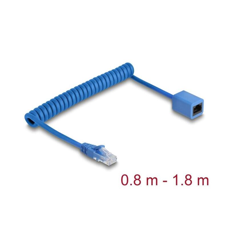 delock-rj45-spiralcable-stecker-zu-buchse-cat6-utp-08-m-bis-18-m-blau