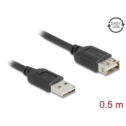 delock-usb-20-verlngerungscable-easy-usb-typ-a-stecker-zu-typ-a-buchse-05-m