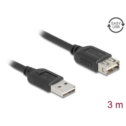 delock-usb-20-verlngerungscable-easy-usb-typ-a-stecker-zu-typ-a-buchse-3-m