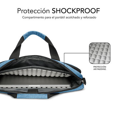 maletin-air-padding-156-azul-subblim-hasta-156-interior-acolchado-bolsillo-exterior