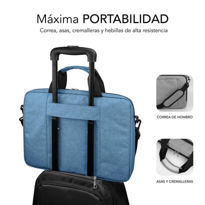 maletin-air-padding-156-azul-subblim-hasta-156-interior-acolchado-bolsillo-exterior