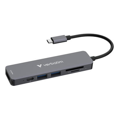verbatim-32156-hub-de-interfaz-usb-32-gen-1-31-gen-1-type-c-5000-mbits-gris