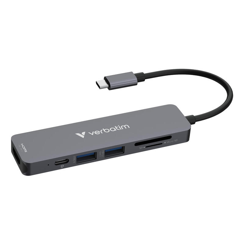 verbatim-usb-c-essentials-multi-port-hub-6-portcard-read-32156 verbatim-usb-c-essentials-multi-port-hub-6-portcard-read-32156