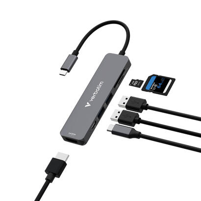 verbatim-usb-c-essentials-multi-port-hub-6-portcard-read-32156