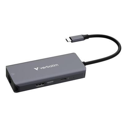 verbatim-32157-hub-de-interfaz-usb-32-gen-1-31-gen-1-type-c-5000-mbits-gris