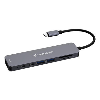 verbatim-usb-c-essentials-multi-port-hub-7-port-32158
