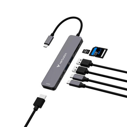 verbatim-usb-c-essentials-multi-port-hub-7-port-32158