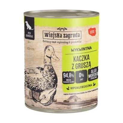 comida-humeda-para-perros-wiejska-zagroda-pato-con-pera-800g