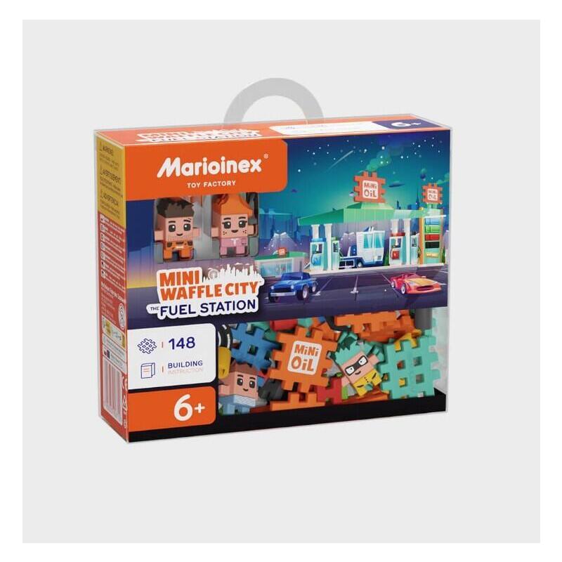 marioinex-bloques-mini-waffle-city-gasolinera-148-piezas