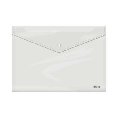 sobre-pack-de-10-unidades-dohe-con-cierre-de-broche-tamano-folio-plus-apaisado-polipropileno-cristal-transparente