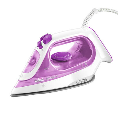 plancha-braun-texstyle-3-si-3030-vapor-seco-suela-ceramic-ultra-glide-2300-w-rosa