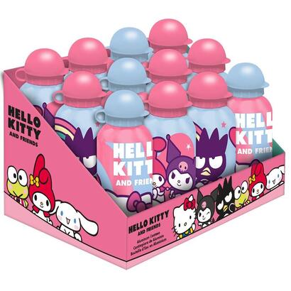 pack-de-12-unidades-cantimplora-aluminio-hello-kitty-and-friends-500ml-surtido