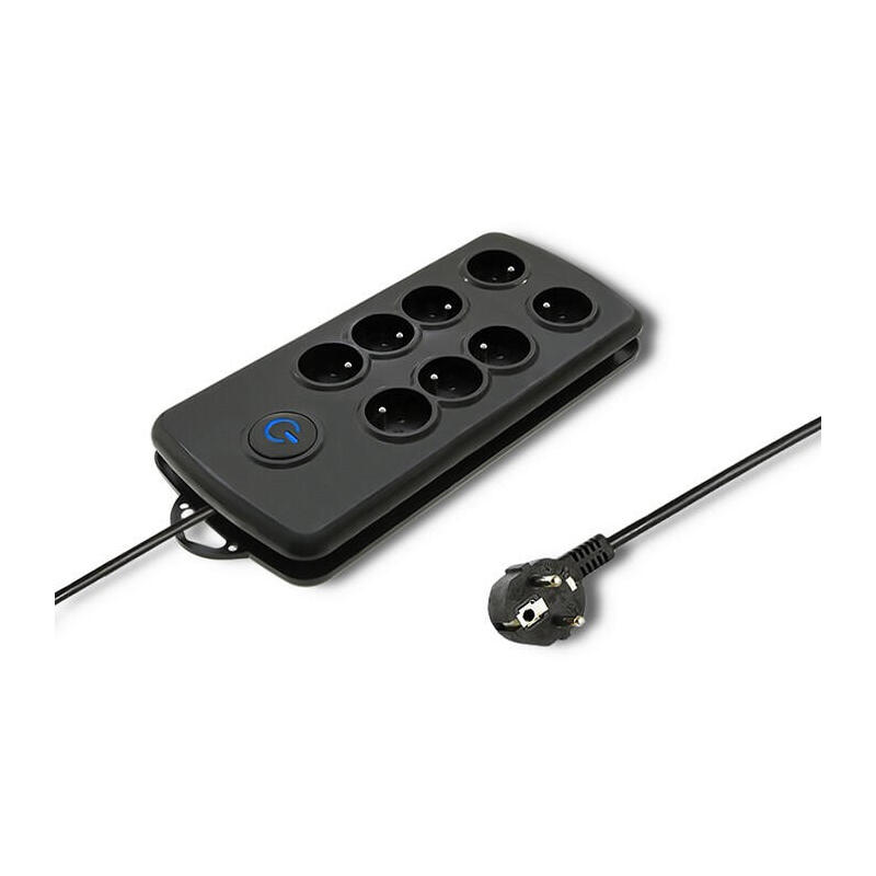 qoltec-50161-surge-protectors-quick-switch-8-sockets-negro-25m qoltec-50161-surge-protectors-quick-switch-8-sockets-negro-25m