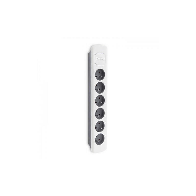 qoltec-50297-power-strip-6-sockets-18m-blanco-grey qoltec-50297-power-strip-6-sockets-18m-blanco-grey