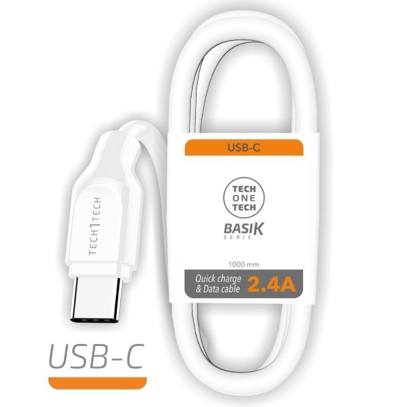 cable-usb-tipo-c-tech-one-tech-tec2903-usb-tipo-c-macho-usb-macho-1m-blanco