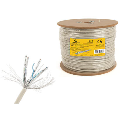bobina-cable-solido-gembird-spc-6a-lszhcu-so-sftp-cat-6a-lszh-305m-gris