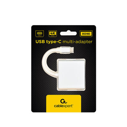 gembird-a-cm-hdmif-02-sv-interfaz-de-cable-adaptador-de-genero-usb-c-usb-c-hdmi-usb-a-silver