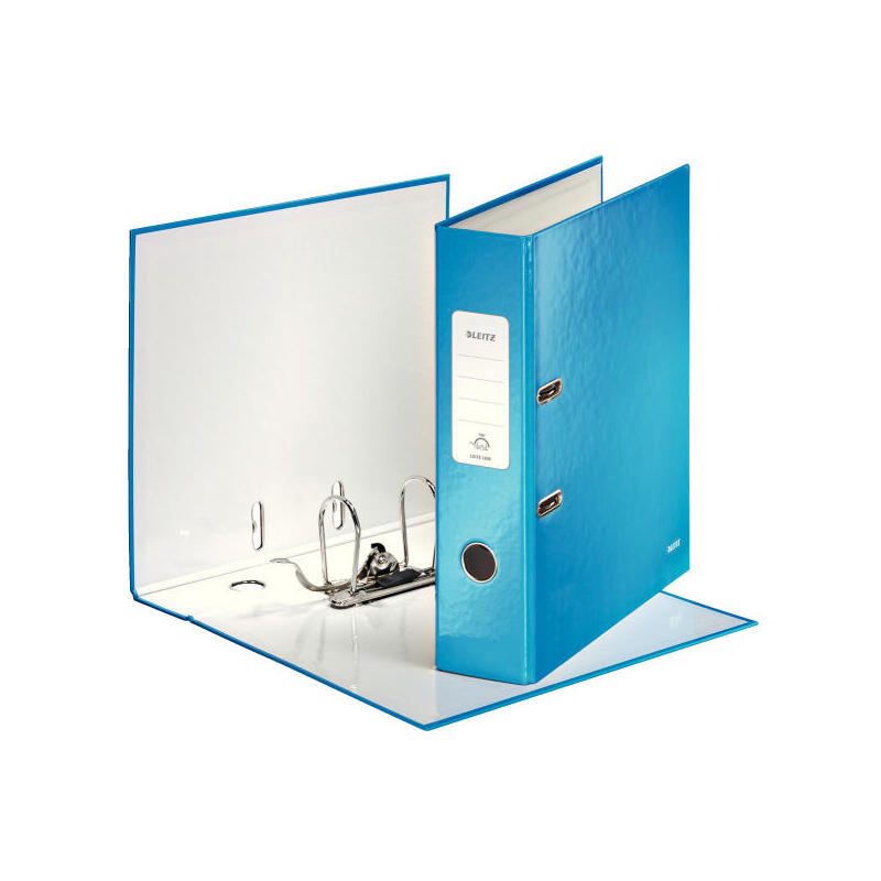 leitz-archivador-carton-forrado-wow-180-lomo-80mm-a4-azul-metalizado leitz-archivador-carton-forrado-wow-180-lomo-80mm-a4-azul-metalizado
