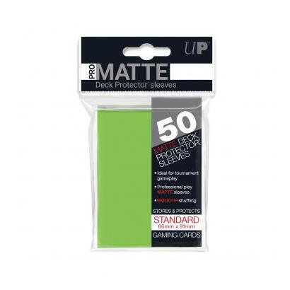 fundas-estandar-ultra-pro-matte-color-lima-para-cartas-paquete-de-50