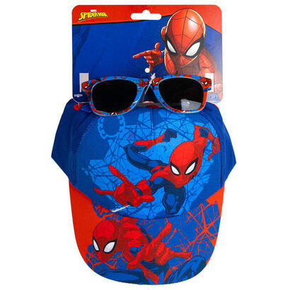 pack-de-6-unidades-set-gorra-gafas-sol-spiderman-marvel
