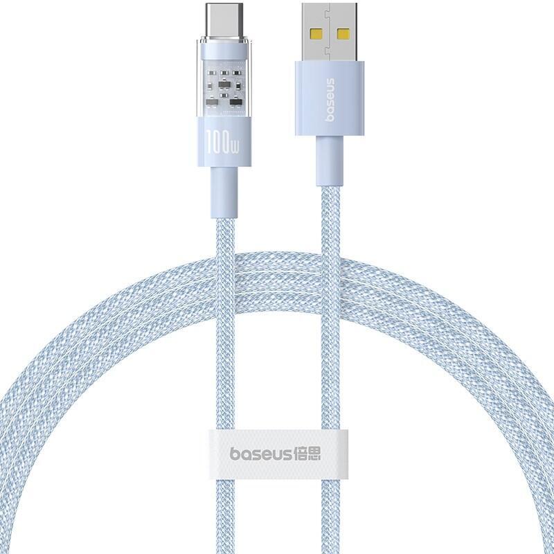 cable-baseus-gem-de-carga-rapida-usb-a-a-usb-c-1-m-100-w-azul