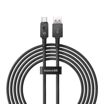 baseus-unbreakable-cable-usb-a-a-usb-c-2-m-100-w-negro