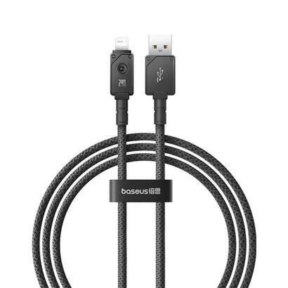 baseus-unbreakable-cable-usb-a-a-ip-1-m-5v-24a-negro