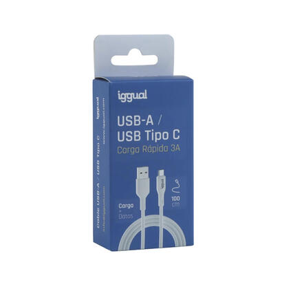 iggual-cable-usb-ausb-c-100-cm-blanco-q30-3a