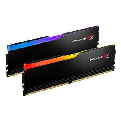 gskill-64-gb-ddr5-6000-2x-32-gb-ram-negra-f5-6000j2836g32gx2-rm5rk-ripjaws-m5-intel-xmp-f5-6000j2836g32gx2-rm5rk