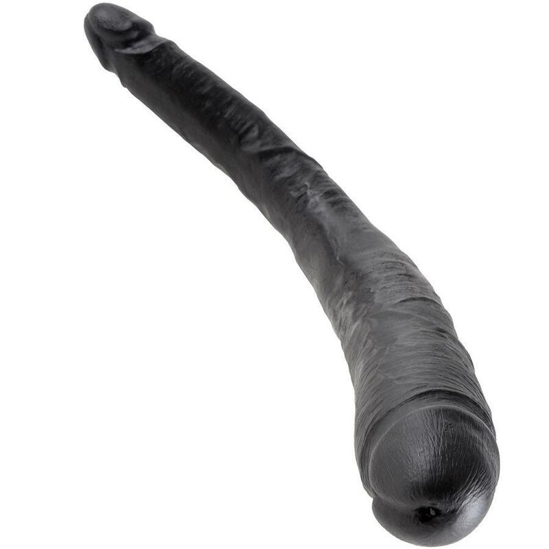 king-cock-dildo-doble-negro-406-cm king-cock-dildo-doble-negro-406-cm