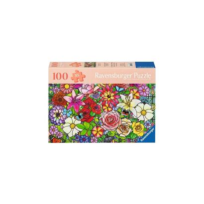 ravensburger-feel-well-puzzle-ventana-de-flores-100-piezas-12001364