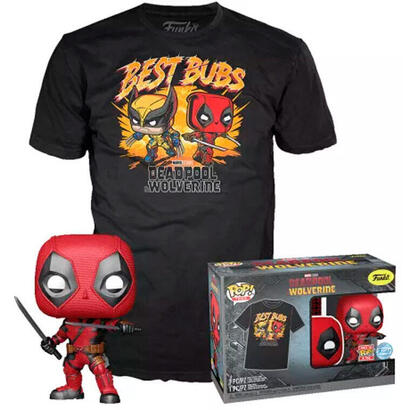 set-figura-pop-tee-marvel-deadpool-wolverine-talla-xl