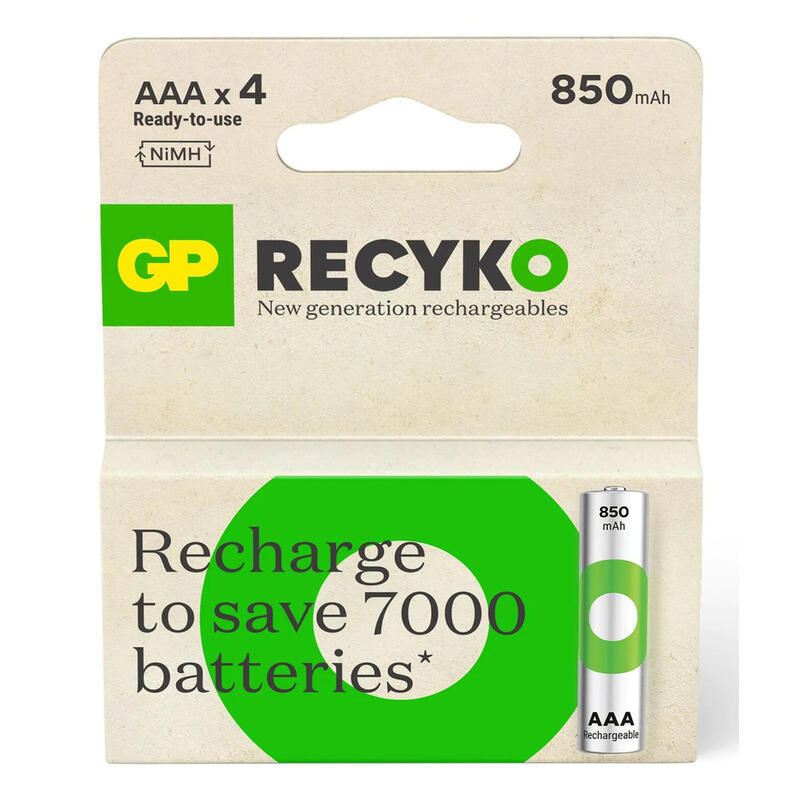 pilas-1x4-gp-recyko-nimh-batteries-aaa-850mah-ready-to-use pilas-1x4-gp-recyko-nimh-batteries-aaa-850mah-ready-to-use