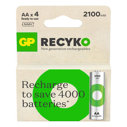 pilas-1x4-gp-recyko-nimh-rechbattery-aa-2100mah-ready-to-use