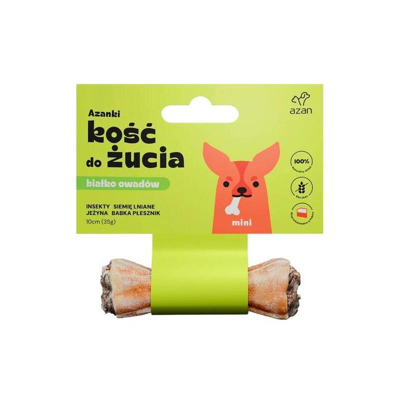 premio-para-perros-azanki-hueso-con-insectos-y-semillas-de-lino-mini-10-cm