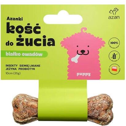 premio-para-perros-azanki-hueso-con-insectos-y-probiotico-puppy-10-cm