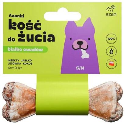 golosina-para-perros-azanki-hueso-con-insectos-y-coco-sm-12-cm