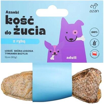golosina-para-perros-azanki-hueso-con-salmon-en-piel-de-salmon-con-tomillo-y-albahaca-en-forma-de-pez-12-cm