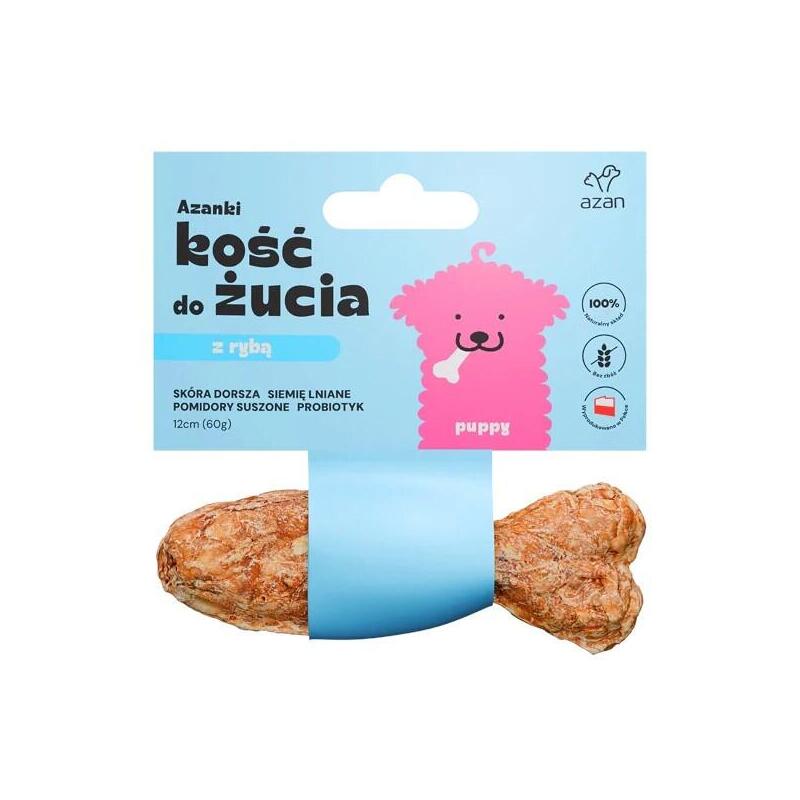 premio-para-perros-azanki-hueso-de-bacalao-con-probiotico-puppy-con-forma-de-pez-12-cm
