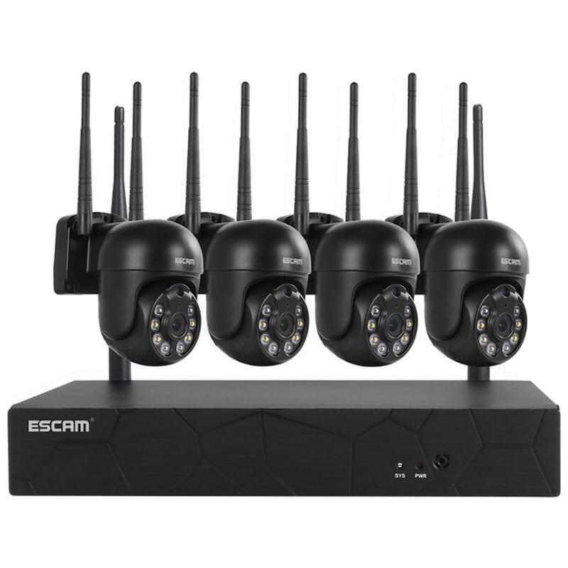 kit-videovigilancia-ip-escam-wnk614-wifi-3mp-4-camaras