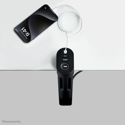 neomounts-ds22-840bl6-regleta-de-sobremesa-con-abrazadera-y-puertos-usb-c-y-usb-a-carga-rapida