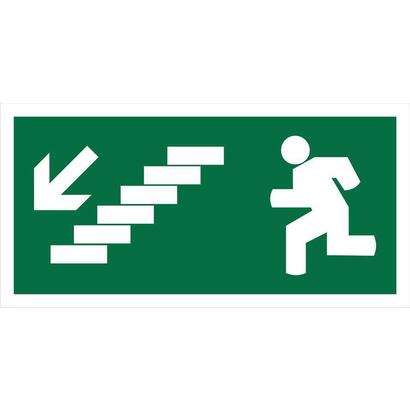 200x100-down-left-stair-sign