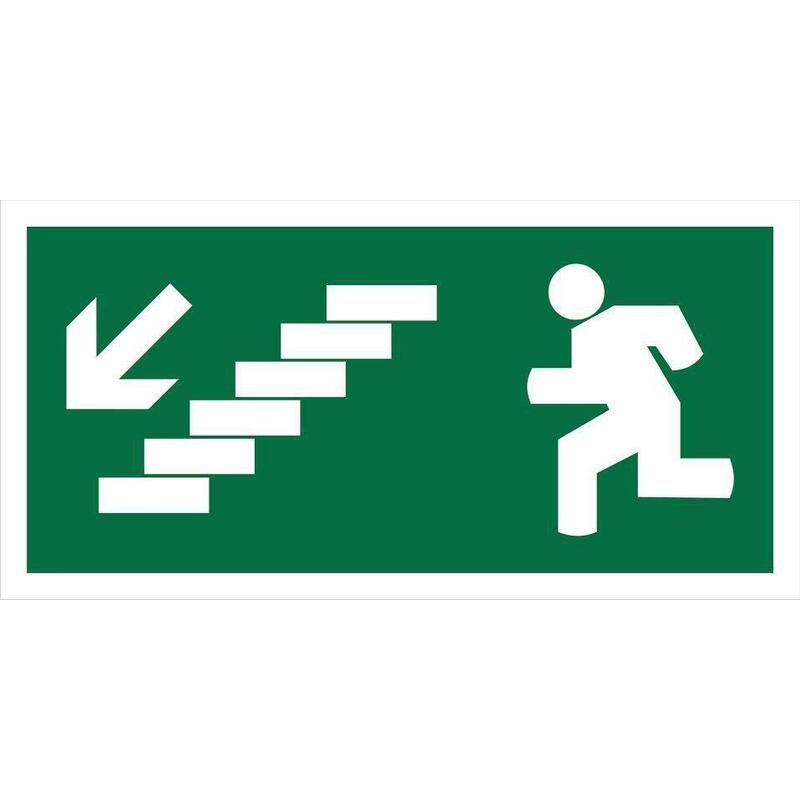 200x100-down-left-stair-sign
