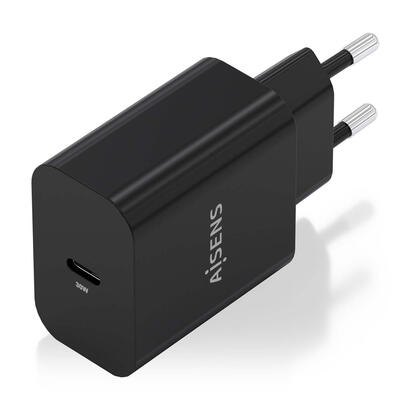 aisens-cargador-gan-30w-1xusb-c-pd30-negro