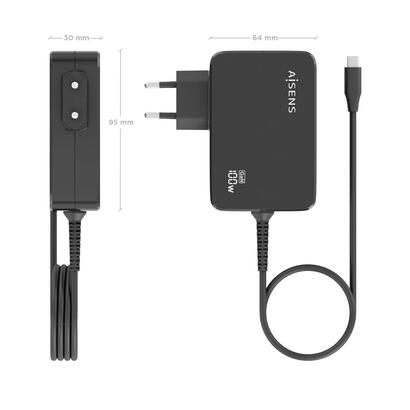aisens-cargador-gan-100w-pd30-1xusb-c-18m-negro