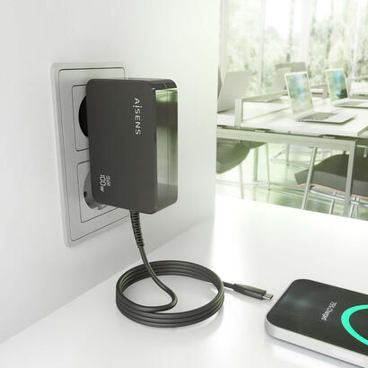 aisens-cargador-gan-100w-pd30-1xusb-c-18m-negro