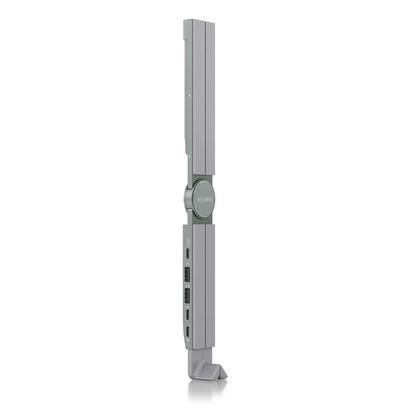 aisens-soporte-de-sobremesa-ajustable-para-portatil-tablet-con-usb-c-docking-4-en-1-gris